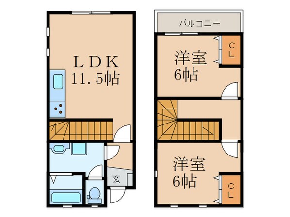 ＪメゾンⅠの物件間取画像